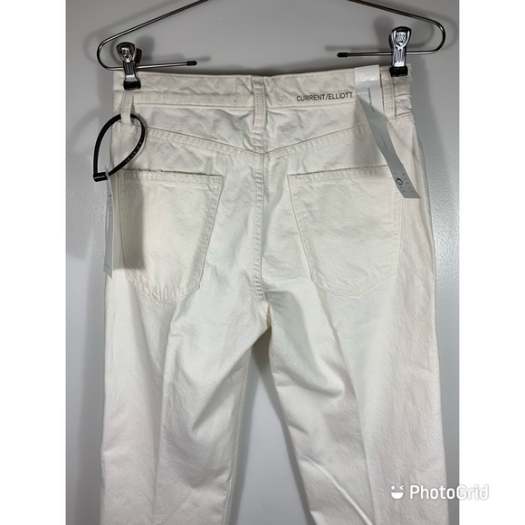 NWT CURRENT ELLIOTT The Vanessa White Out Jeans 25 - Picture 10 of 12